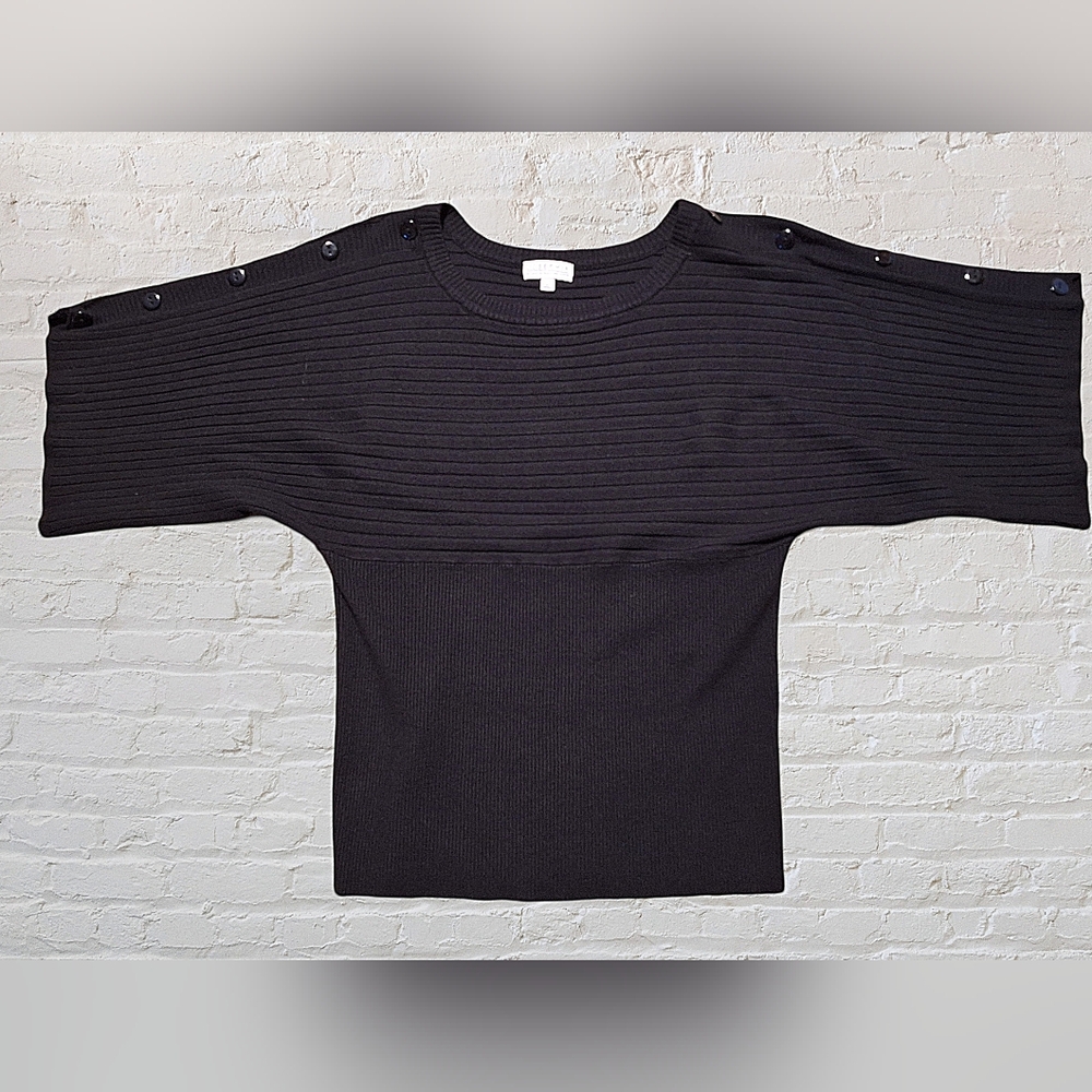 'Joseph A' black "Bat Wing", dolman sleeve style sweater, Sz. XL